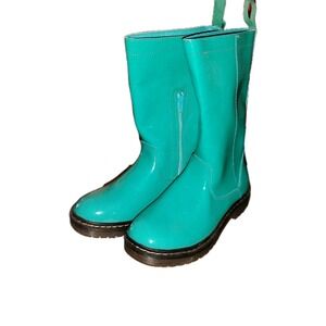 Turquoise Rain Boots Womens Size 7 "Modern Rush" Jacklyn Aqua Boots Teal NWOT